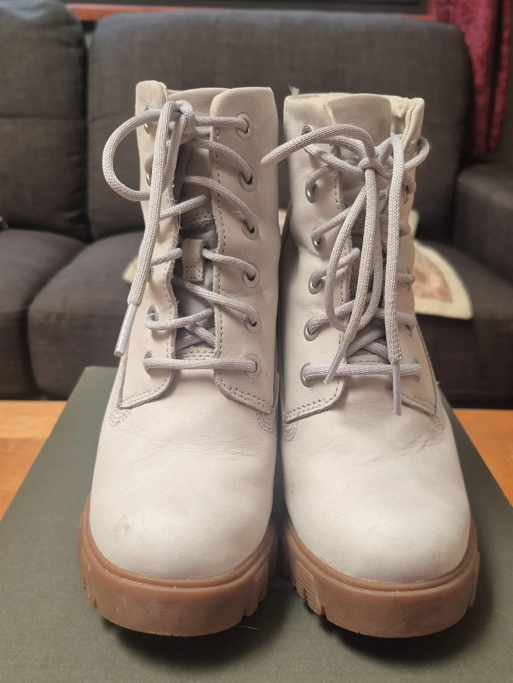 Timberland Light Gray Lace-Up Ankle Boot LANA POINT